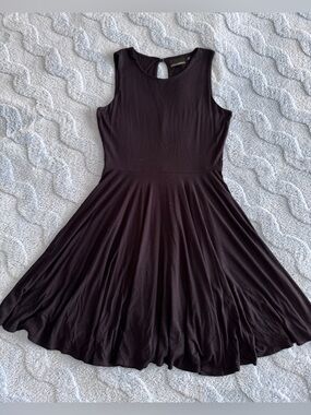 Cynthia Rowley Fit & Flare Womens Size Large Black Cutout Back Sleeveless A-Line